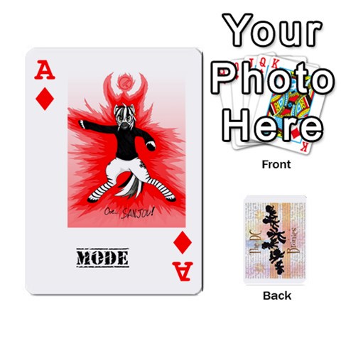Ace D C  Brony Oc Playing Cards By John H Rhodes Jr Front - DiamondA