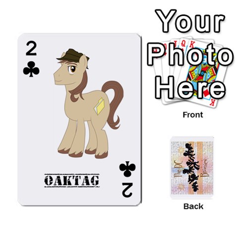 D C  Brony Oc Playing Cards By John H Rhodes Jr Front - Club2