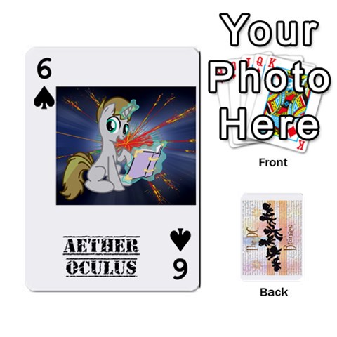 D C  Brony Oc Playing Cards By John H Rhodes Jr Front - Spade6