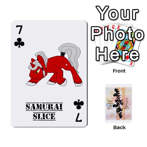 D C  Brony Oc Playing Cards By John H Rhodes Jr Front - Club7