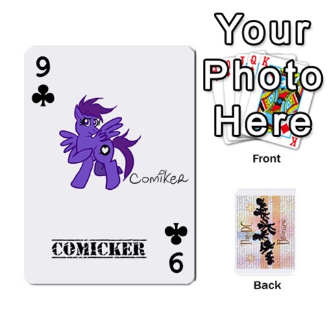D C  Brony Oc Playing Cards By John H Rhodes Jr Front - Club9