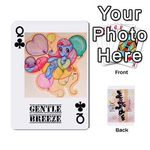 Queen D C  Brony Oc Playing Cards By John H Rhodes Jr Front - ClubQ