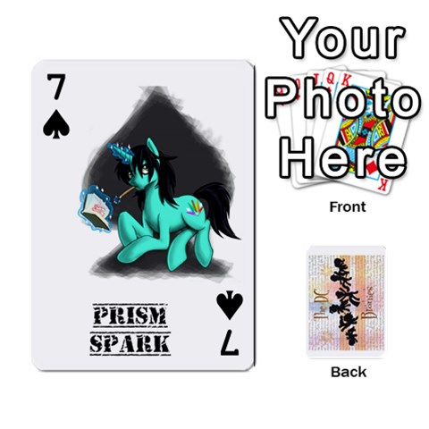 D C  Brony Oc Playing Cards By John H Rhodes Jr Front - Spade7