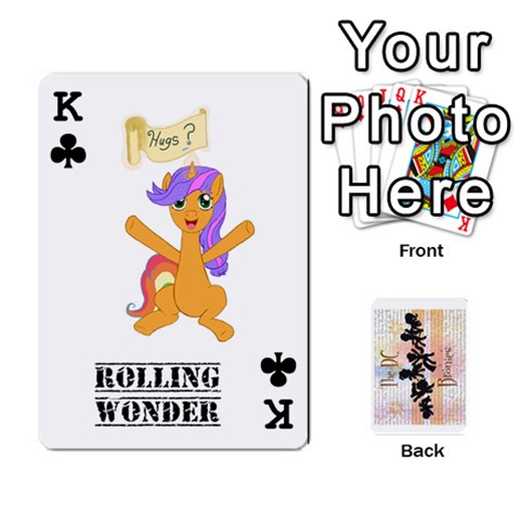 King D C  Brony Oc Playing Cards By John H Rhodes Jr Front - ClubK