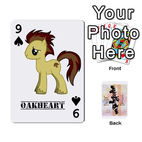 D C  Brony Oc Playing Cards By John H Rhodes Jr Front - Spade9