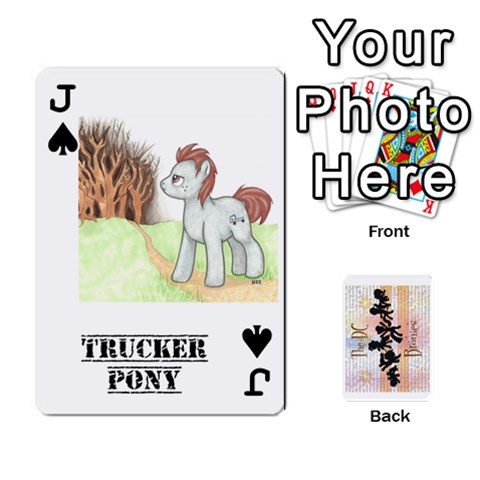 Jack D C  Brony Oc Playing Cards By John H Rhodes Jr Front - SpadeJ