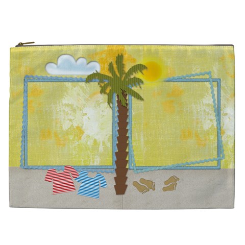 Just Summerly Xxl Cosmetic Bag By Zornitza Front