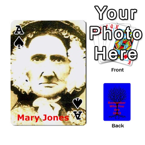 Ace Ancestor Cards W/ Everyone By Darin Kerr Front - SpadeA