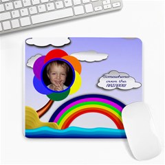 Over the RAINBOW large mouse pad - Large Mousepad