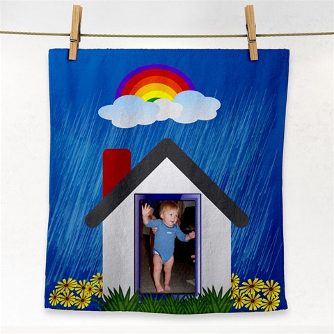 Rainbows And Showers Towel By Joy Johns Front