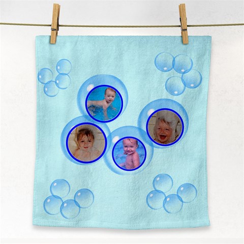 Blue Bubble Towel By Joy Johns Front