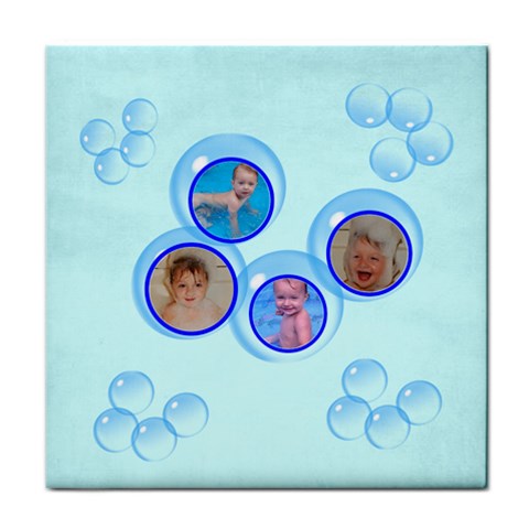 Blue Bubble Towel By Joy Johns Front