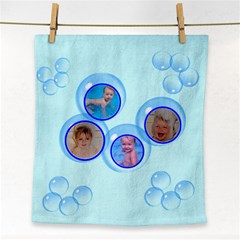 blue bubble towel - Face Towel