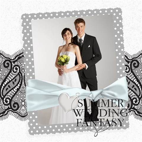 Wedding By Paula Green 8 x8  Scrapbook Page - 1