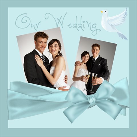 Wedding By Paula Green 8 x8  Scrapbook Page - 1