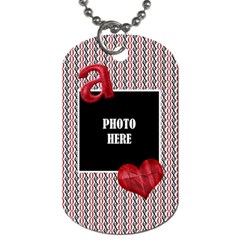 Sweetie Alphabet Dog Tag 3 - Dog Tag (One Side)