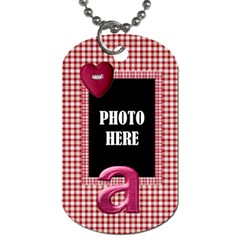 Sweetie Alphabet Dog Tag 4 - Dog Tag (One Side)