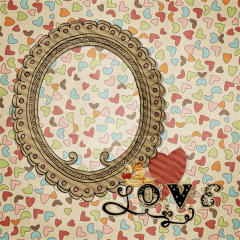 Love By Marcee Duggar 12 x12  Scrapbook Page - 1