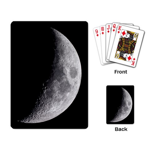 Crescent Moon Playing Cards By Bg Boyd Photography (bgphoto) Back