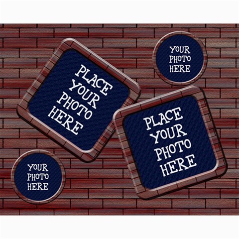 Brick 8x10 Collage By Chere s Creations 10 x8  Print - 1