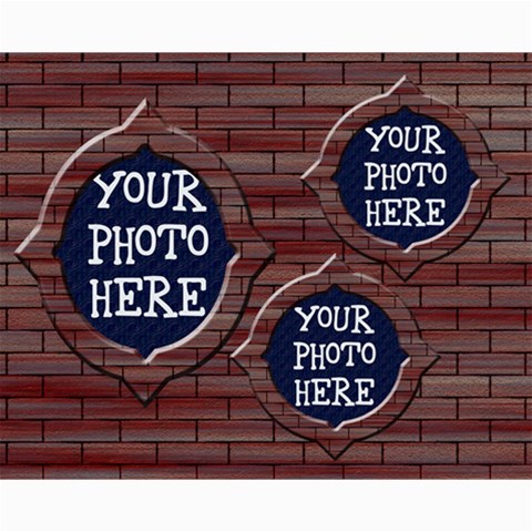Brick 8x10 Collage By Chere s Creations 10 x8  Print - 2
