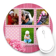 mothers day - Round Mousepad