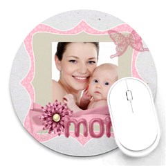 mothers day - Round Mousepad