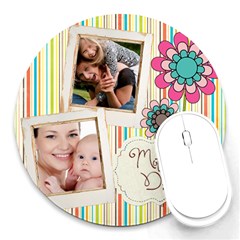 mothers day - Round Mousepad