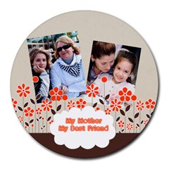 mothers day - Round Mousepad