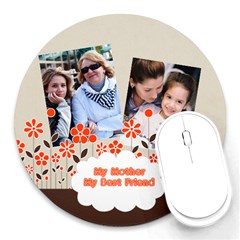 mothers day - Round Mousepad