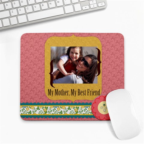 Mothers Day By Mom 9.25 x7.75  Mousepad - 1