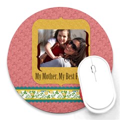 mothers day - Round Mousepad