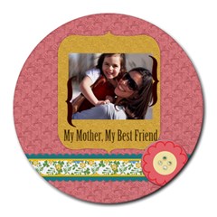 mothers day - Collage Round Mousepad