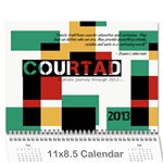 Christmas Calendar 2012 - Wall Calendar 11  x 8.5  (12-Months)