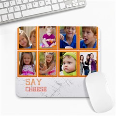 say cheese - Large Mousepad