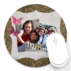 mothers day - Round Mousepad