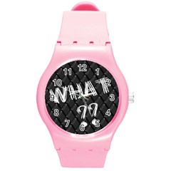 what -watch - Round Plastic Sport Watch (M)