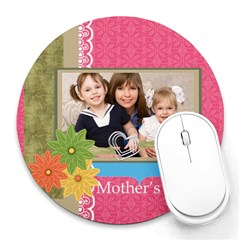 mothers day - Collage Round Mousepad