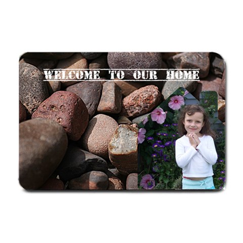 Welcome By Amanda H 24 x16  Door Mat