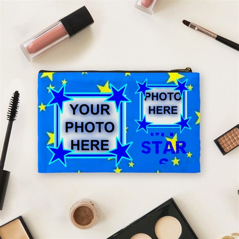 Medium Brag Cosmetic Bag By Joy Johns Back