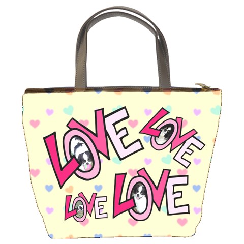 Love Bucket Bag By Joy Johns Back