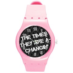 time -watch - Round Plastic Sport Watch (M)