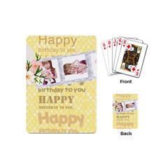 happy birthday - Playing Cards Single Design (Mini)