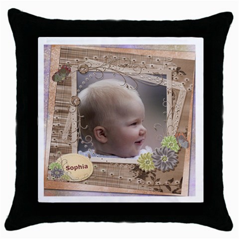 Named And Framed Throw Pillow By Deborah Front