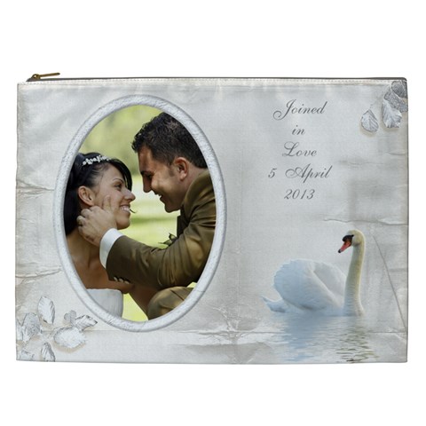 Our Love Cosmetic Bag (xxl) By Deborah Front