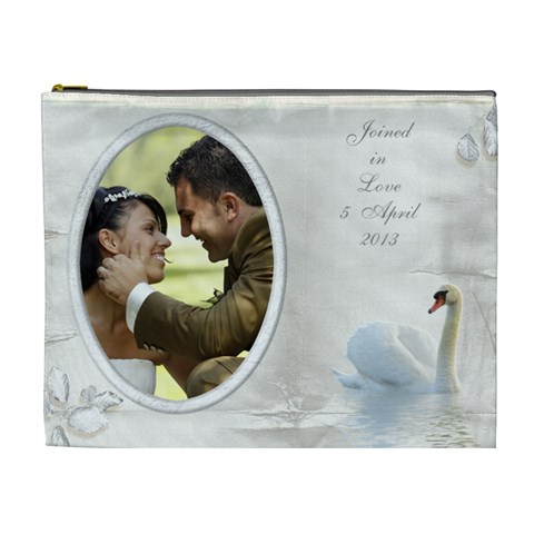 Our Love Cosmetic Bag (xl) By Deborah Front