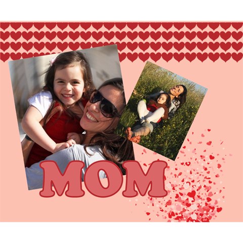 Mothers Day By Mom 14  x 11  x 1.5  Stretched Canvas