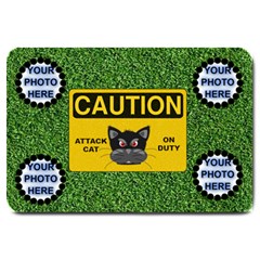 Attack Cat large door mat - Large Doormat