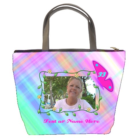 Flower Bucket Bag By Joy Johns Back
