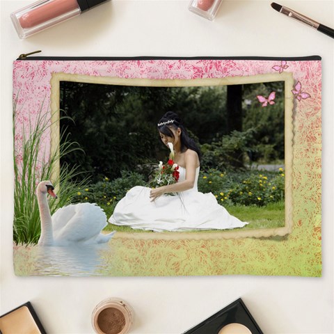 Tranquil Cosmetic Bag (xxxl) By Deborah Front